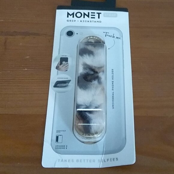 NEW Monet Plush Grip-Kickstand Strap LIGHTER Animal Print - Picture 5 of 5